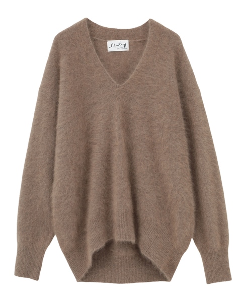 【l’heritage martinique/レリタージュ マルティニーク】ラクーンVネックプルオーバー 詳細画像 キャメル 1