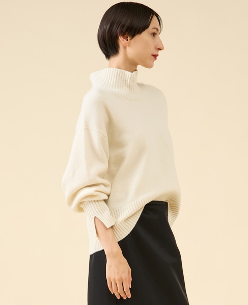 《定番》カシミヤミックスウールタートル 詳細画像 オフ 3