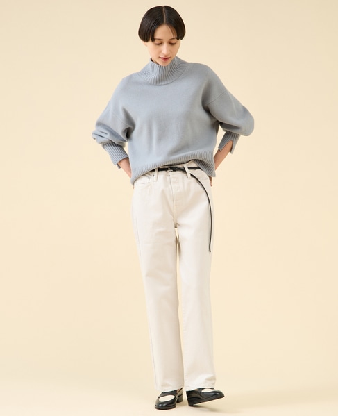 《定番》カシミヤミックスウールタートル 詳細画像 ブルーグレー 10