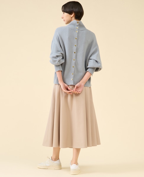 《定番》カシミヤミックスウールタートル 詳細画像 ブルーグレー 8