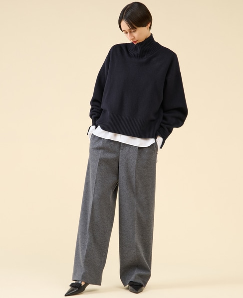 《定番》カシミヤミックスウールタートル 詳細画像 ネイビー 4
