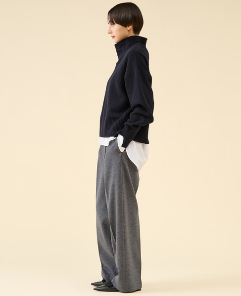 《定番》カシミヤミックスウールタートル 詳細画像 ネイビー 6