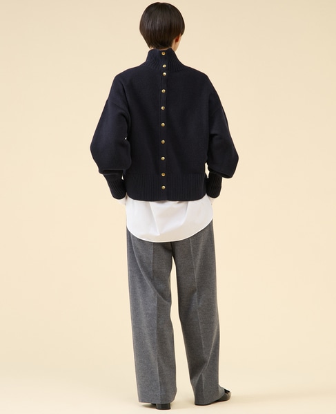 《定番》カシミヤミックスウールタートル 詳細画像 ネイビー 7