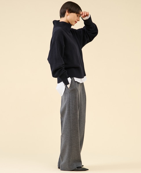 《定番》カシミヤミックスウールタートル 詳細画像 ネイビー 8
