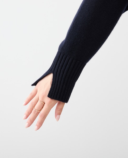 《定番》カシミヤミックスウールタートル 詳細画像 ネイビー 9