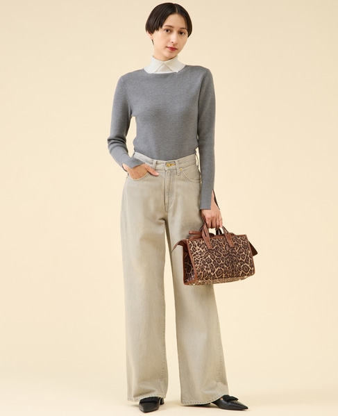 ウールリブスタンドカラー 詳細画像 グレー 5