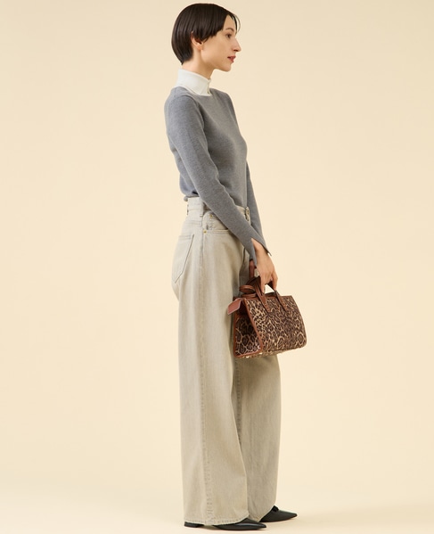 ウールリブスタンドカラー 詳細画像 グレー 6