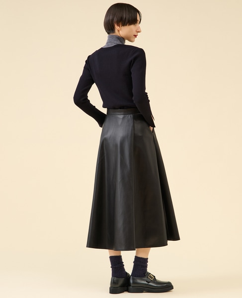 ウールリブスタンドカラー 詳細画像 ネイビー 7