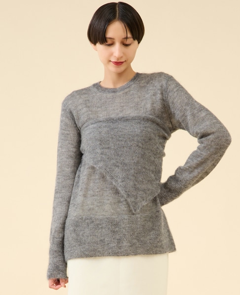 ライトモヘヤプルオーバー 詳細画像 グレー 1