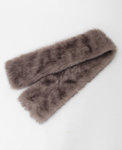 フェイクファーストール 詳細画像 モカ 12