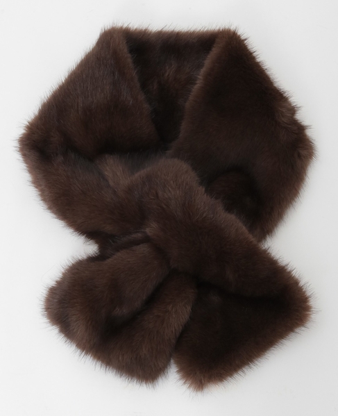 フェイクファーストール 詳細画像 ブラウン 1