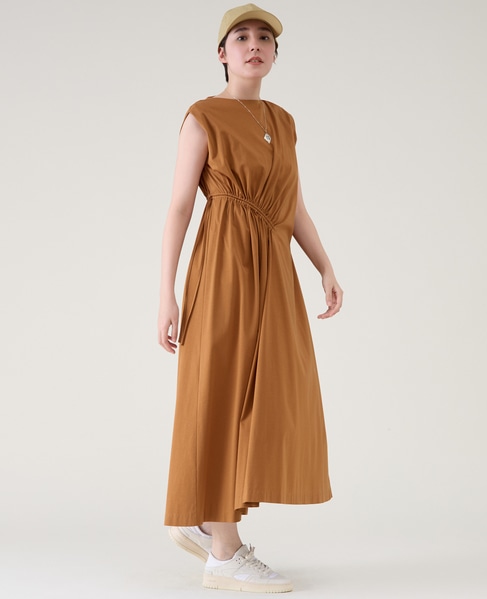 スムースドレープワンピース 詳細画像 キャメル 2