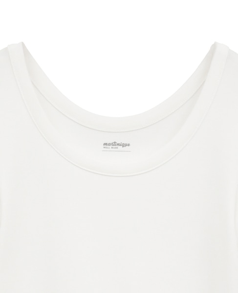 《定番》コットンフライスTシャツ 詳細画像 ホワイト 9