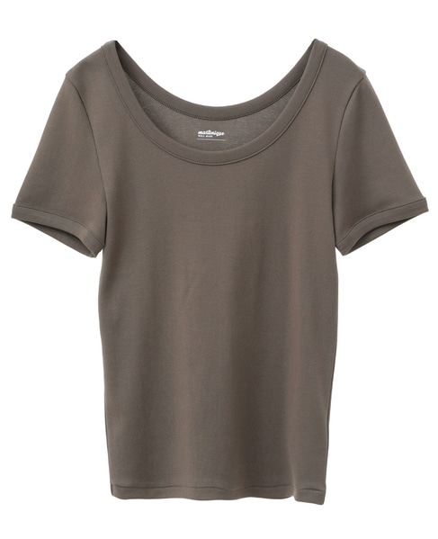 《定番》コットンフライスTシャツ 詳細画像 カーキ 1