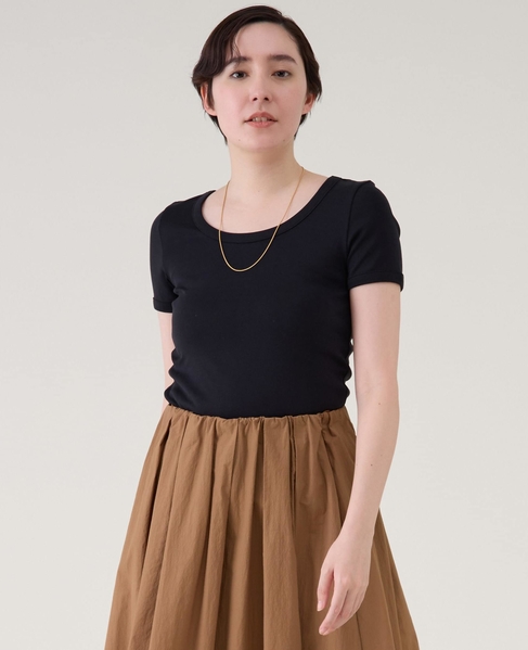 《定番》コットンフライスTシャツ 詳細画像 ブラック 1