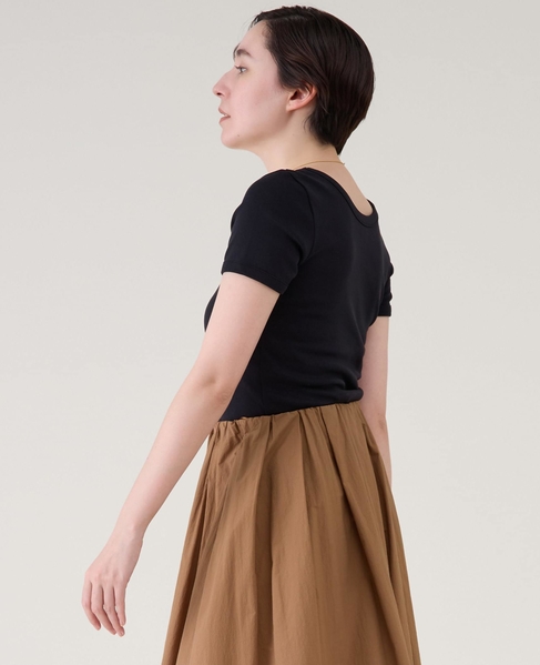 《定番》コットンフライスTシャツ 詳細画像 ブラック 2