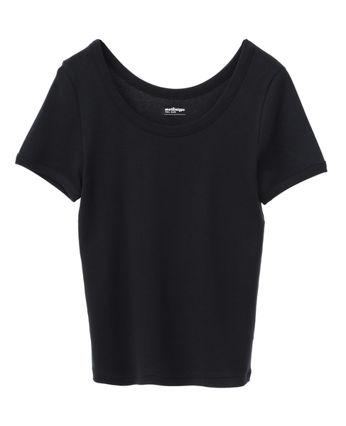 《定番》コットンフライスTシャツ 詳細画像 ブラック 7