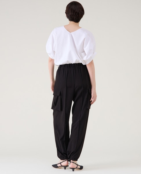 ファブリックコンビギャザープルオーバー 詳細画像 ホワイト 6