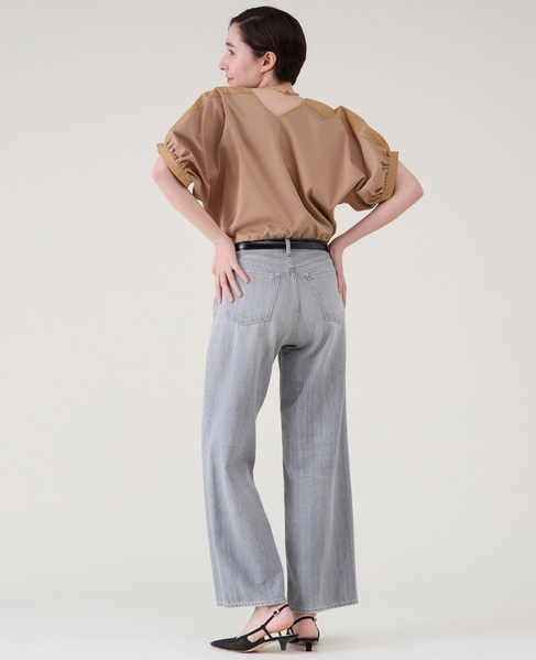 ファブリックコンビギャザープルオーバー 詳細画像 ベージュ 5