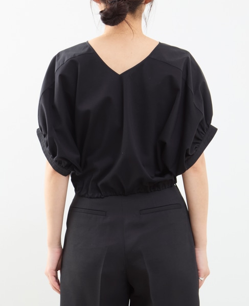 ファブリックコンビギャザープルオーバー 詳細画像 ブラック 10