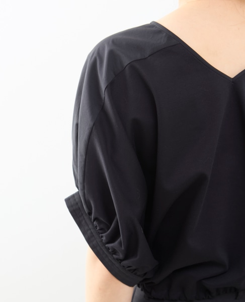 ファブリックコンビギャザープルオーバー 詳細画像 ブラック 13