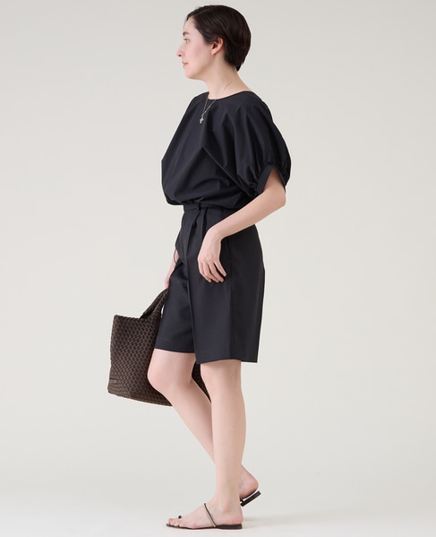 ファブリックコンビギャザープルオーバー 詳細画像 ブラック 5