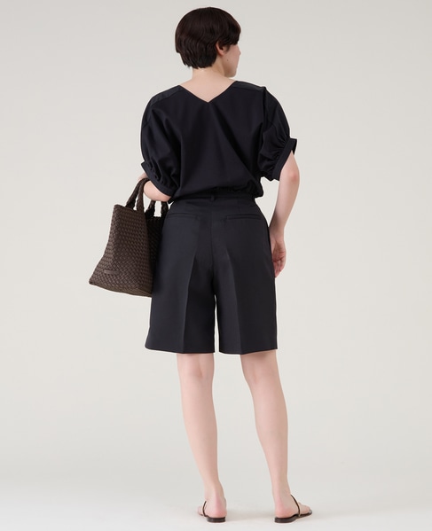 ファブリックコンビギャザープルオーバー 詳細画像 ブラック 6