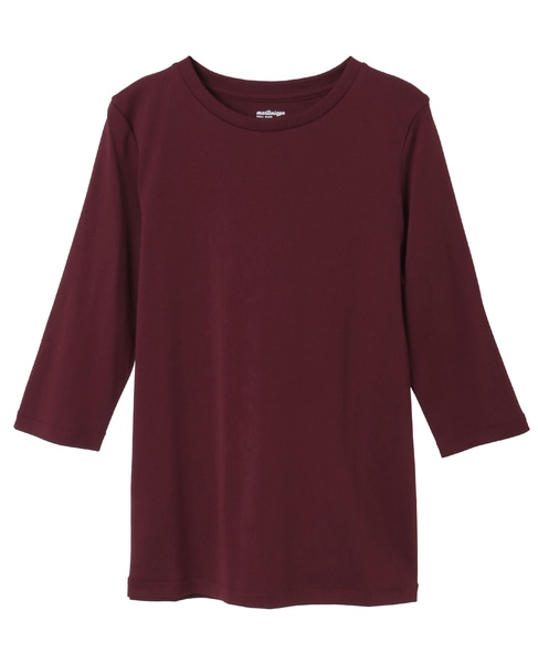 《追加》《定番》フライス5分袖プルオーバー 詳細画像 ボルドー 1