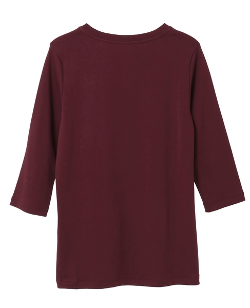 《追加》《定番》フライス5分袖プルオーバー 詳細画像 ボルドー 2