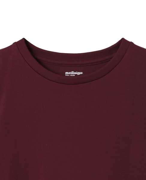 《追加》《定番》フライス5分袖プルオーバー 詳細画像 ボルドー 3