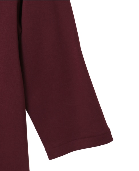 《追加》《定番》フライス5分袖プルオーバー 詳細画像 ボルドー 4
