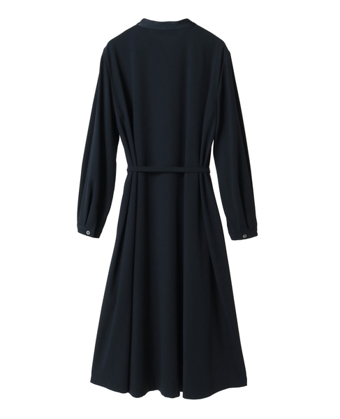 【J&M DAVIDSON / ジェイアンドエムデヴィッドソン】SATIN STAND COLLAR DRESS 詳細画像 ネイビー 2