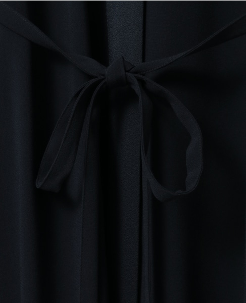 【J&M DAVIDSON / ジェイアンドエムデヴィッドソン】SATIN STAND COLLAR DRESS 詳細画像 ネイビー 7