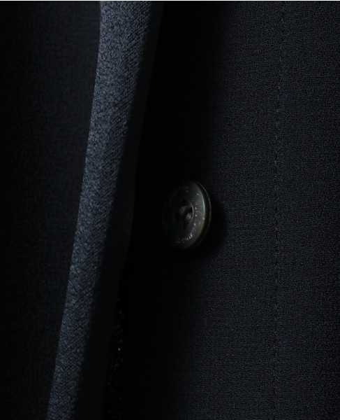 【J&M DAVIDSON / ジェイアンドエムデヴィッドソン】SATIN STAND COLLAR DRESS 詳細画像 ネイビー 8