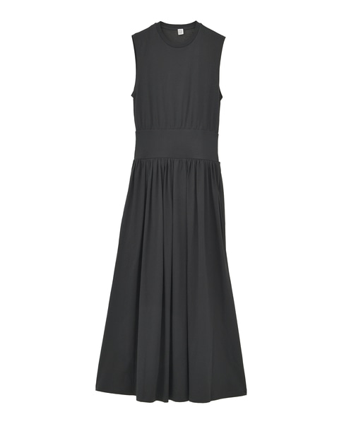 【TOTEME/トーテム】Sleeveless Cotton Tee Dress 詳細画像 ブラック 1