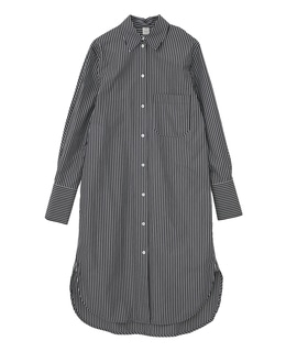 【TOTEME/トーテム】Striped Kimono-Sleeve Shirtdress