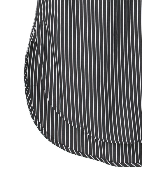 【TOTEME/トーテム】Striped Kimono-Sleeve Shirtdress 詳細画像 ブラック 5