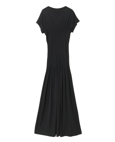 【TOTEME/トーテム】Knife-Pleated Jersey Dress 詳細画像 ブラック 2