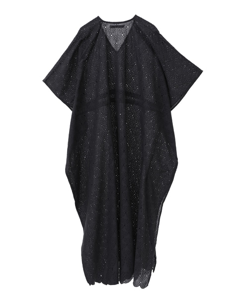 【MARIHA/マリハ】草原の光のカフタン Lace Arabesque Black 詳細画像 ブラック 2