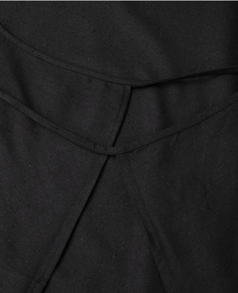 【BASERANGE/ベースレンジ】LONG SLEEVE APRON DRESS 詳細画像 ブラック 8