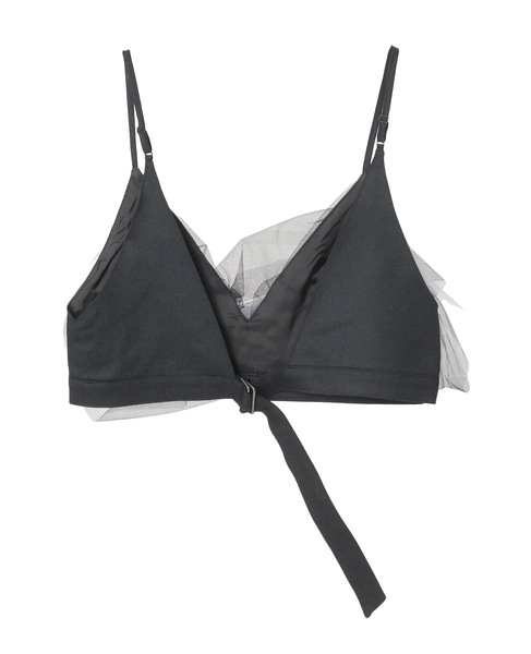 【MARGE /マージ 】Tulle cropped bustier 詳細画像 ブラック 2
