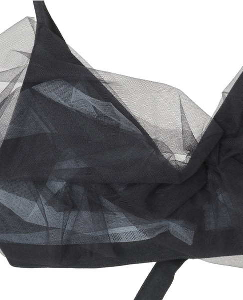 【MARGE /マージ 】Tulle cropped bustier 詳細画像 ブラック 3