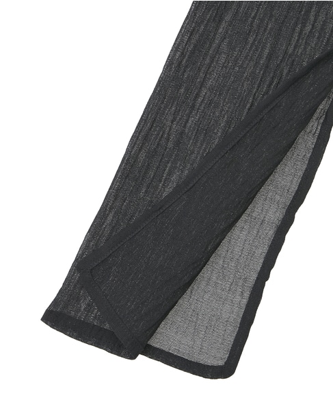 【TOTEME/トーテム】Slit Sleeve Blouse 詳細画像 ブラック 4