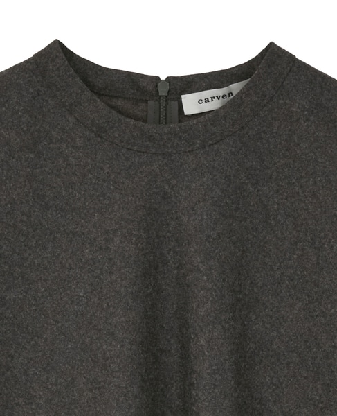 【CARVEN /カルヴェン】BL128-FITTED T-SHIRT 詳細画像 ブラウン 3