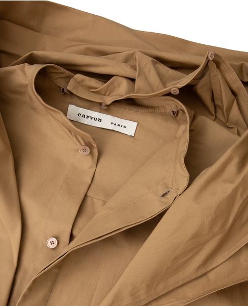 【CARVEN /カルヴェン】SH303-BOW SHIRT 詳細画像 ベージュ 6