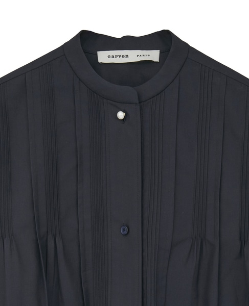 【CARVEN /カルヴェン】SH305-PINTUCK SHIRT 詳細画像 ネイビー 3