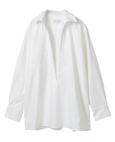 【TU ES MON TRESOR /トゥ エ モン トレゾア】Oxford Vareuse Shirt 詳細画像 ホワイト 1