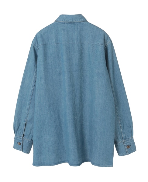 【TU ES MON TRESOR /トゥ エ モン トレゾア】The Opal Denim Over Shirt 詳細画像 ブルー 2
