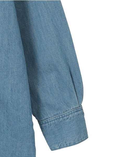 【TU ES MON TRESOR /トゥ エ モン トレゾア】The Opal Denim Over Shirt 詳細画像 ブルー 4