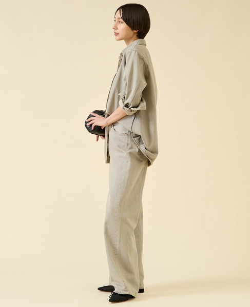 《別注》【TU ES MON TRESOR /トゥ エ モン トレゾア】The Opal Denim Over Shirt for martinique 25th Anniversary 詳細画像 ライトグレー 8